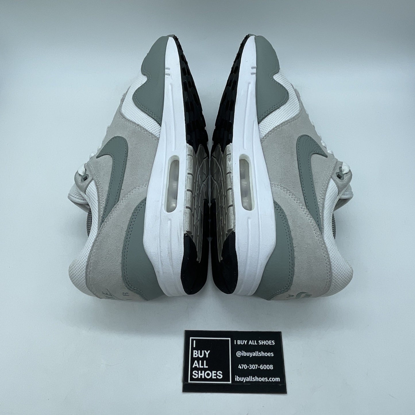 Size 10.5 - Nike Air Max 1 SC Mica Green Grey Suede Leather (DZ4549-100)