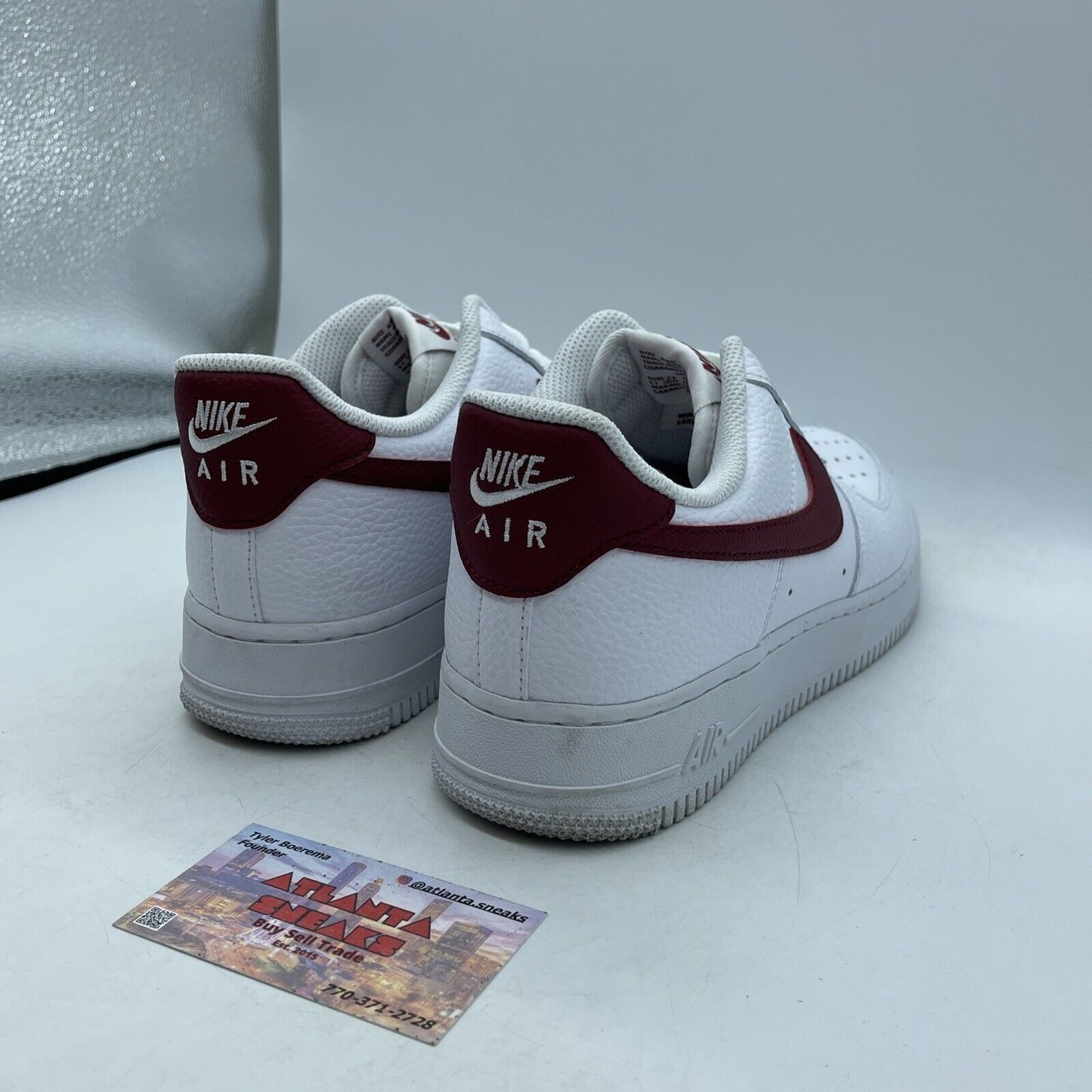 Size 8.5 - Nike Air Force 1 Low White Team Red White Leather (CZ0326-100)