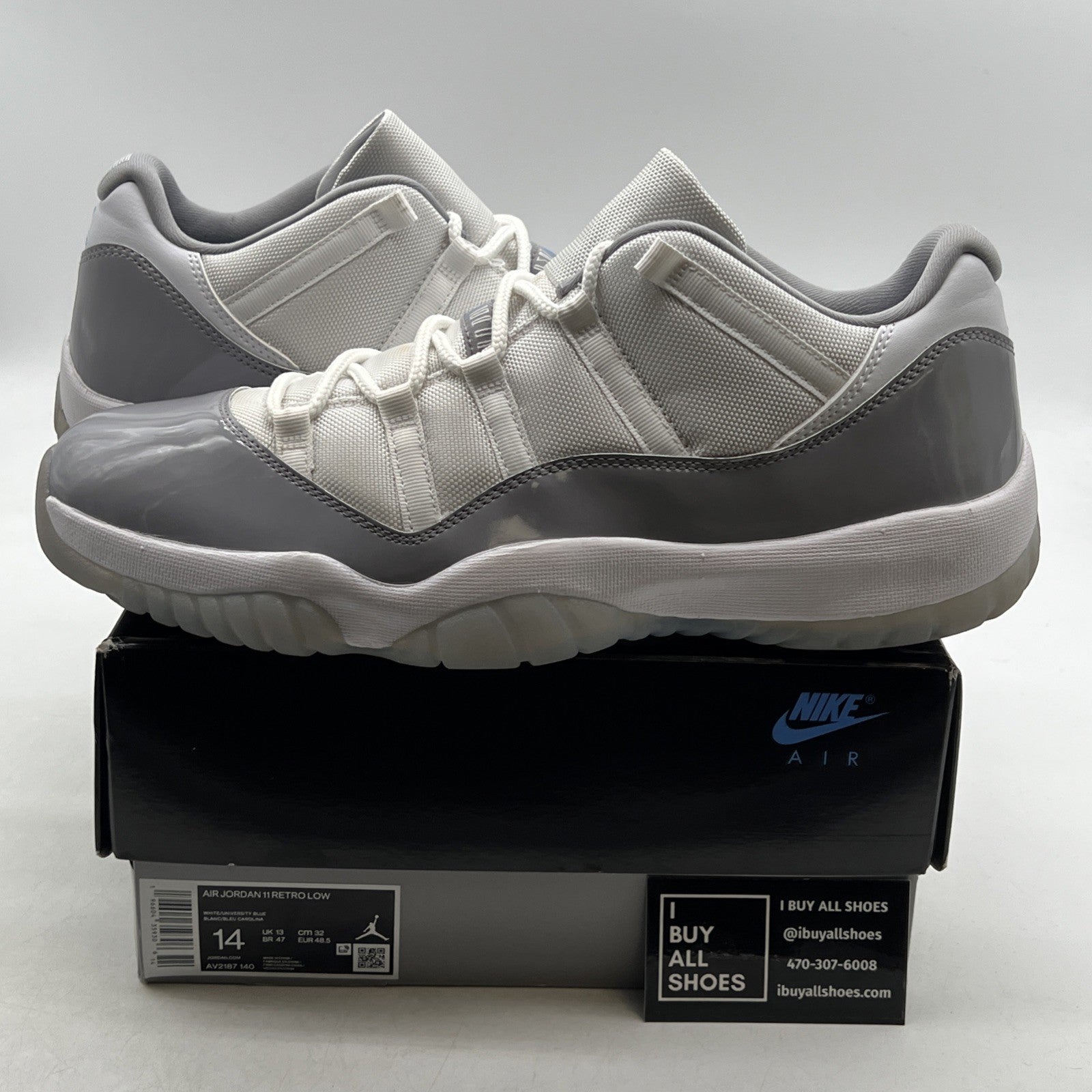 Size 14 - Air Jordan 11 Retro Low Cement Grey (AV2187-140)