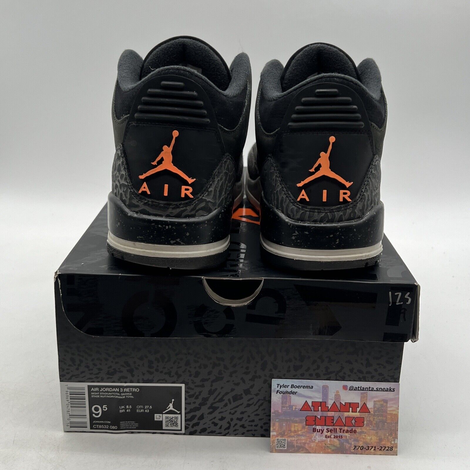 Size 9.5 - Jordan 3 Retro 2023 Mid Fear (CT8532-080)