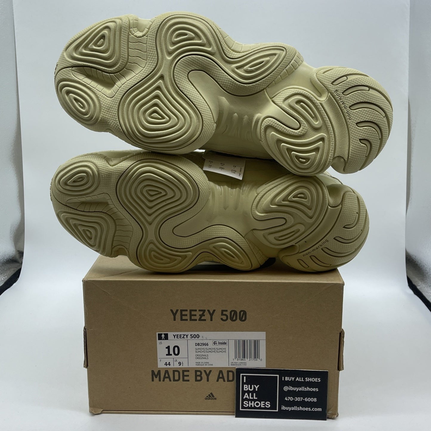 Size 10 - adidas Yeezy 500 Super Moon Yellow Suede Leather (DB2966)