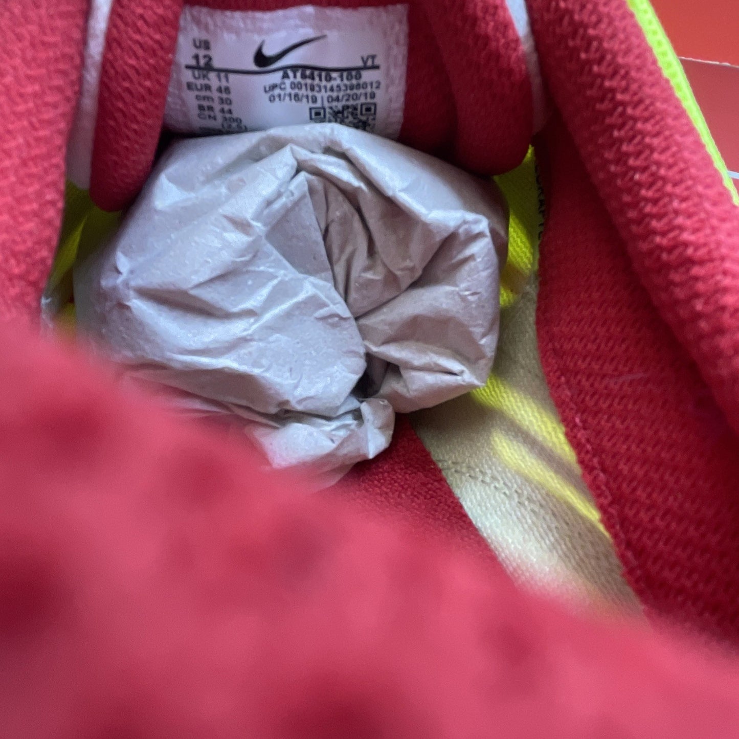 Size 12 - Nike Air Ghost Racer Retro Neon Yellow (AT5410-100)