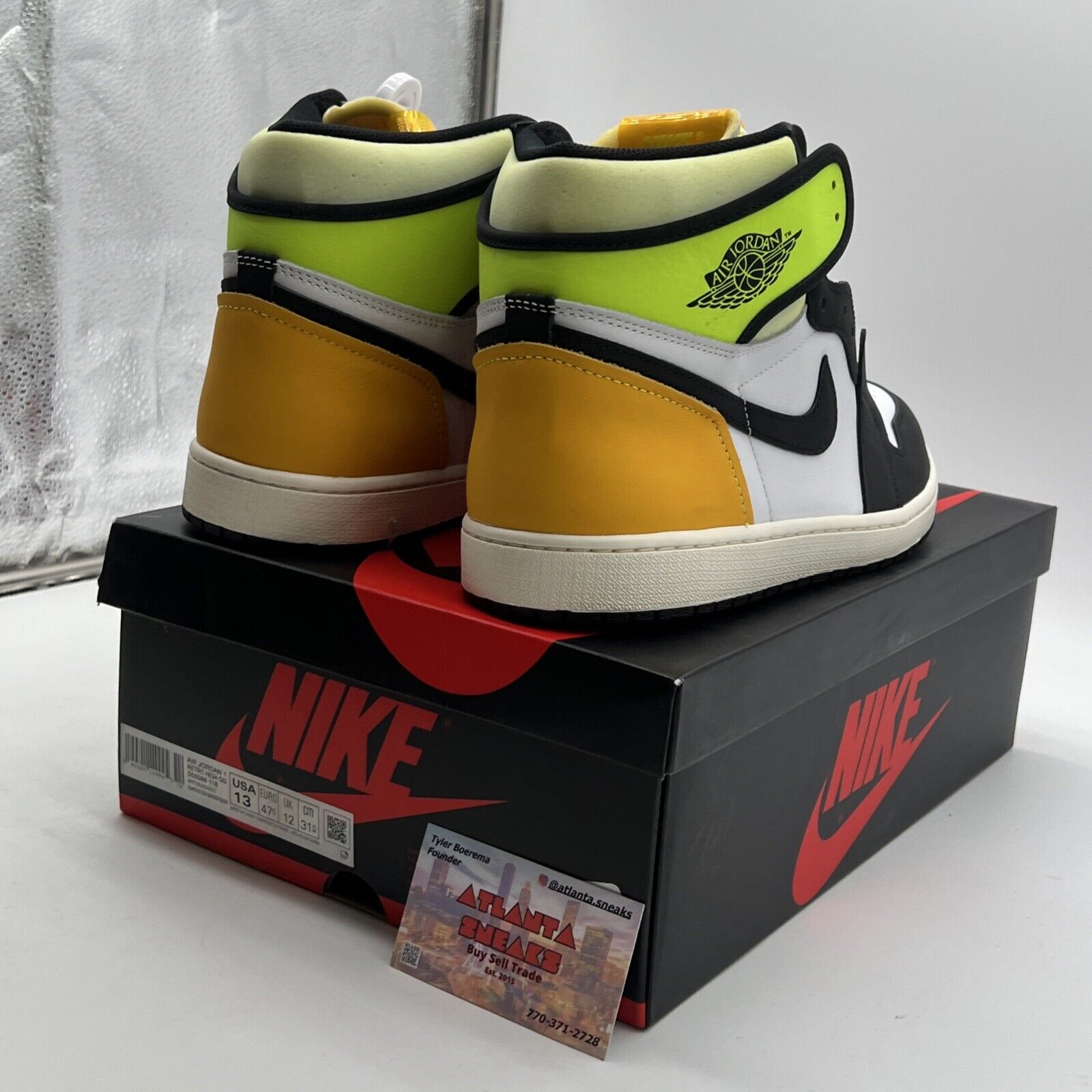 Size 13 - Air Jordan 1 Retro High OG Volt (555088-118)