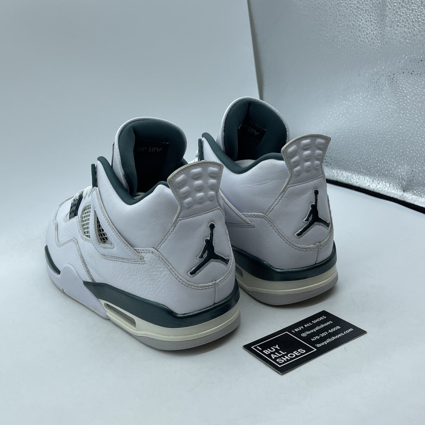 Size 12 - Air Jordan 4 Retro Oxidized Green White Leather (FQ8138-103)