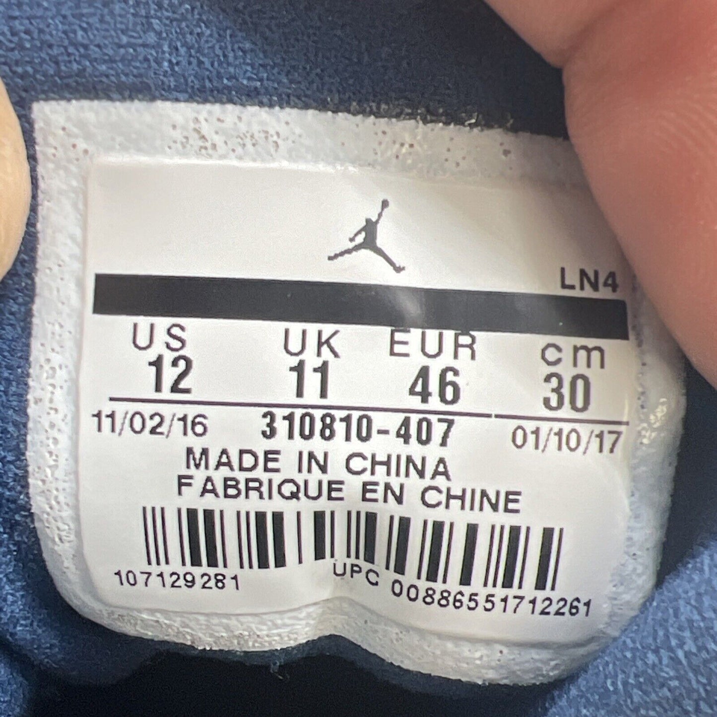 Size 12 - Air Jordan 13 Retro 2017 Low Brave Blue (310810-407)