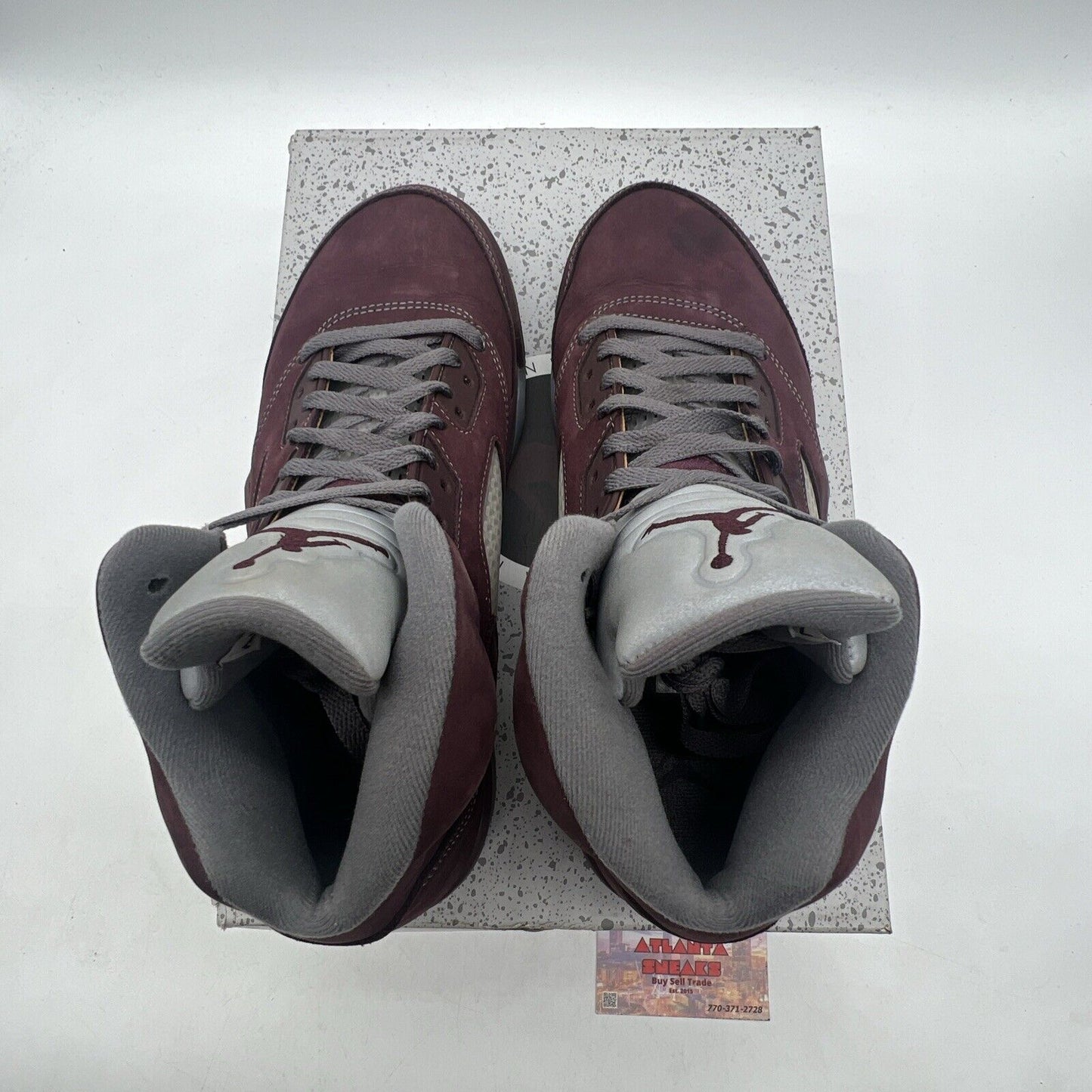 Size 8.5 - Air Jordan 5 Retro SE 2023 Burgundy Grey Suede (DZ4131-600)