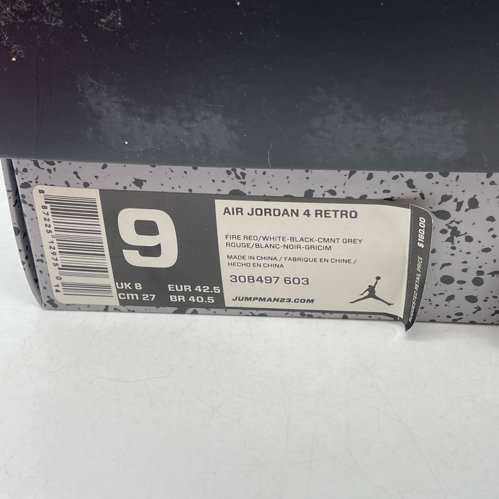 Size 9 - Air Jordan 4 Retro Toro Bravo 2013 (308497-603)