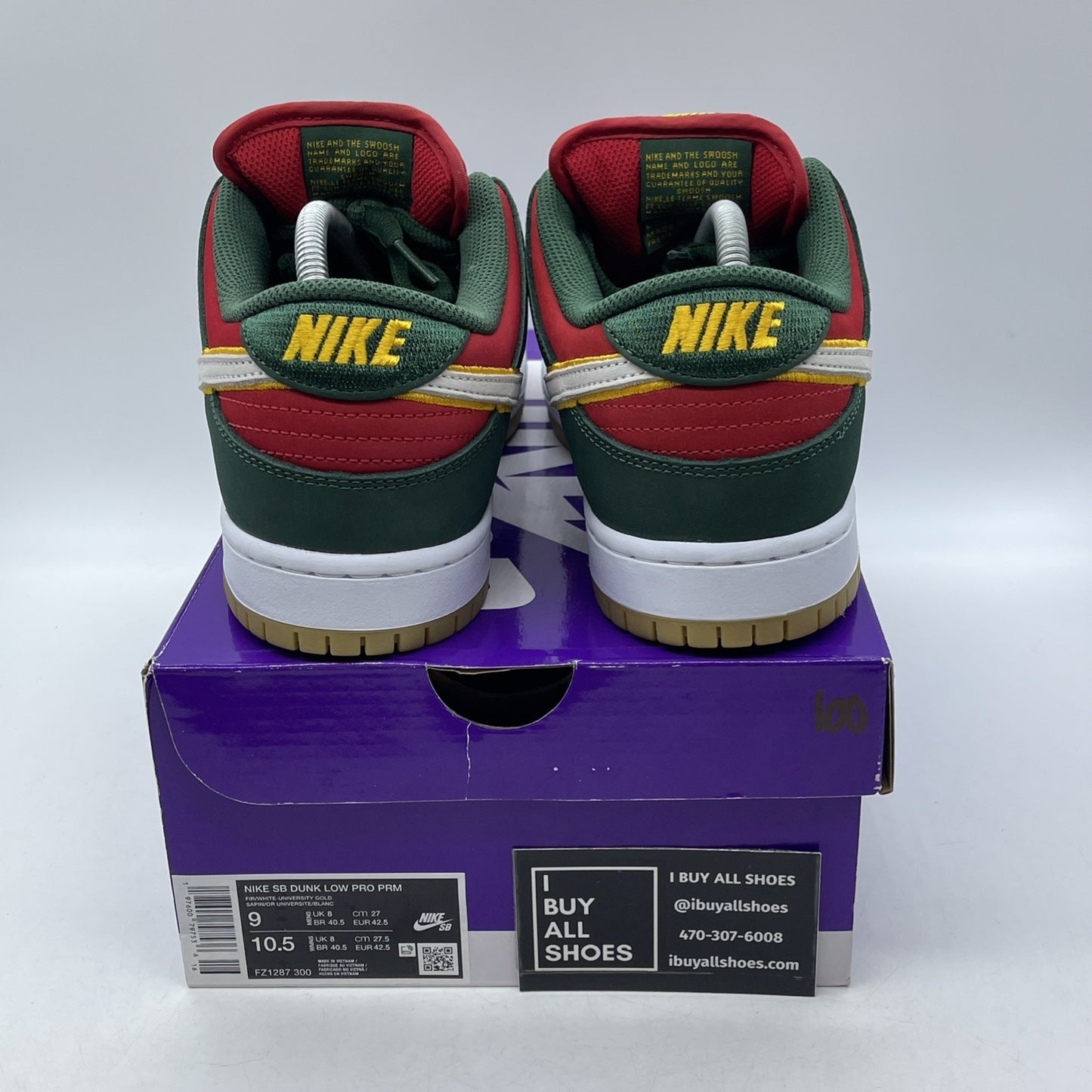 Size 9 - Nike Dunk Premium SB Low Seattle Supersonics Suede (FZ1287-300)