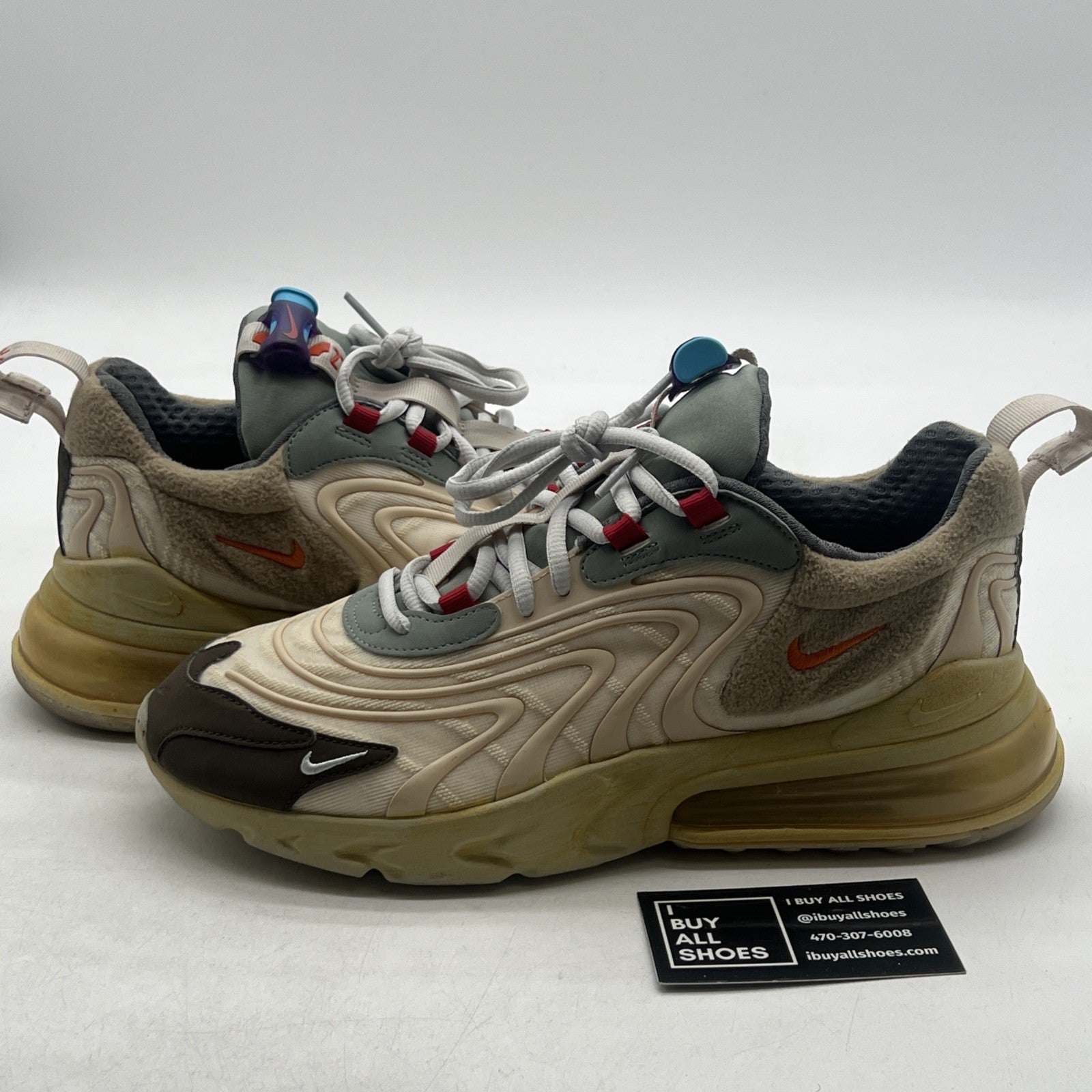 Size 9.5 - Travis Scott x Nike Air Max 270 React ENG Cactus Trails (CT2864-200)
