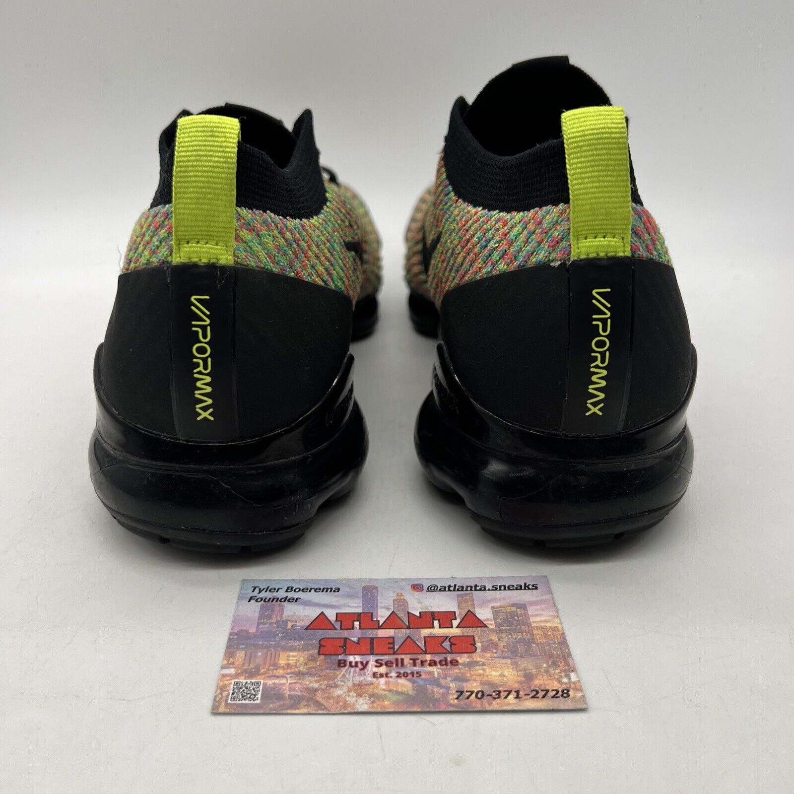 Size 12 - Nike Air VaporMax Flyknit 3 Multi-Color Black (AJ6900-006)
