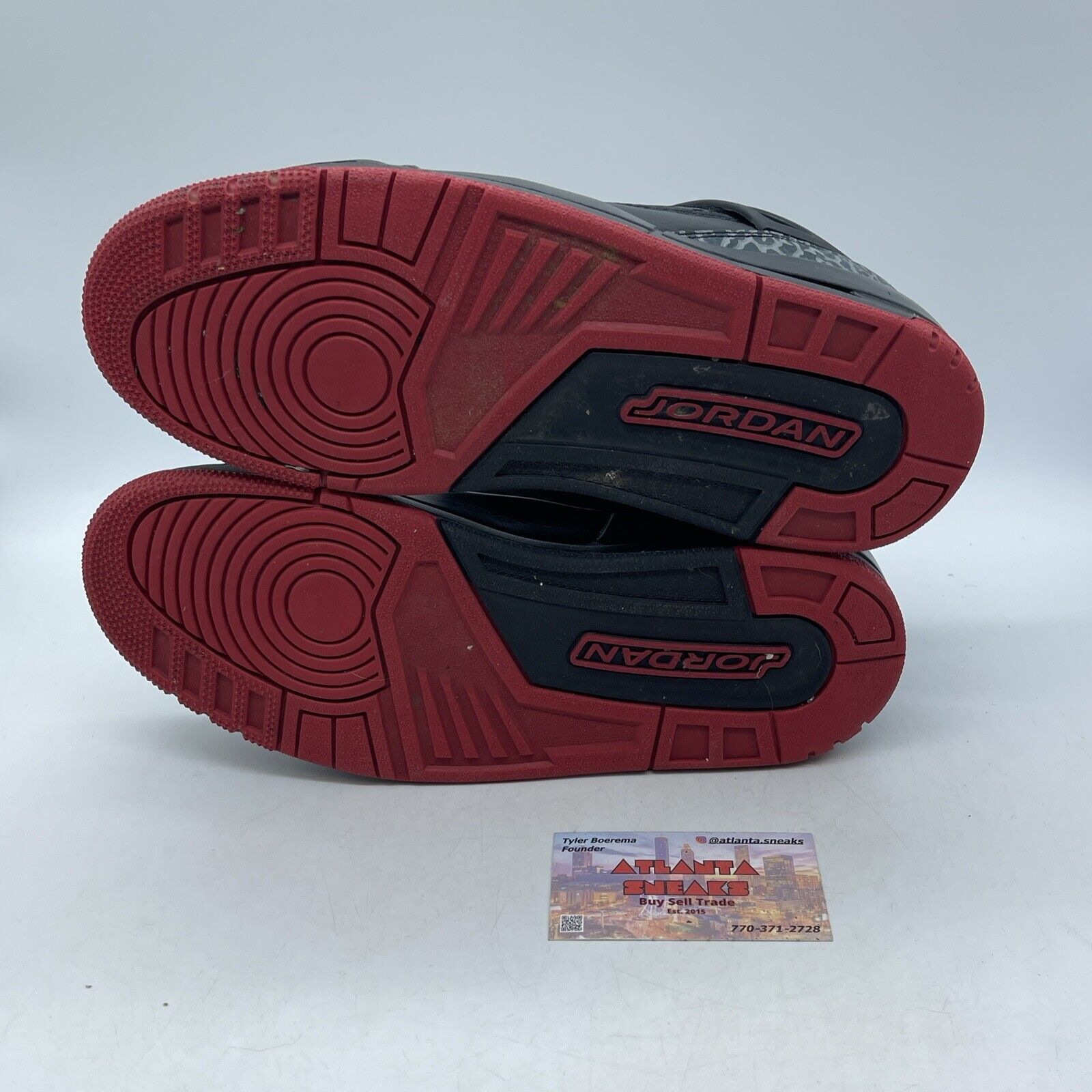 Size 10 - Nike Air Jordan Spizike 'Bred' Black Leather Grey Suede (FQ1759-006)