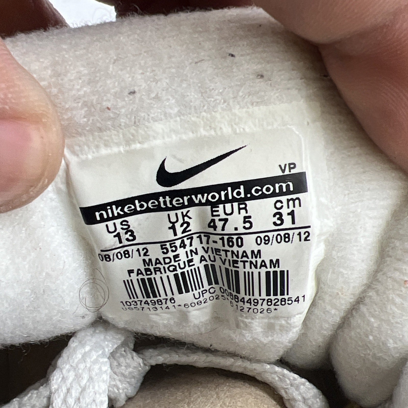 Size 13 - Nike Air Max 1 OG Vintage (554717-160)
