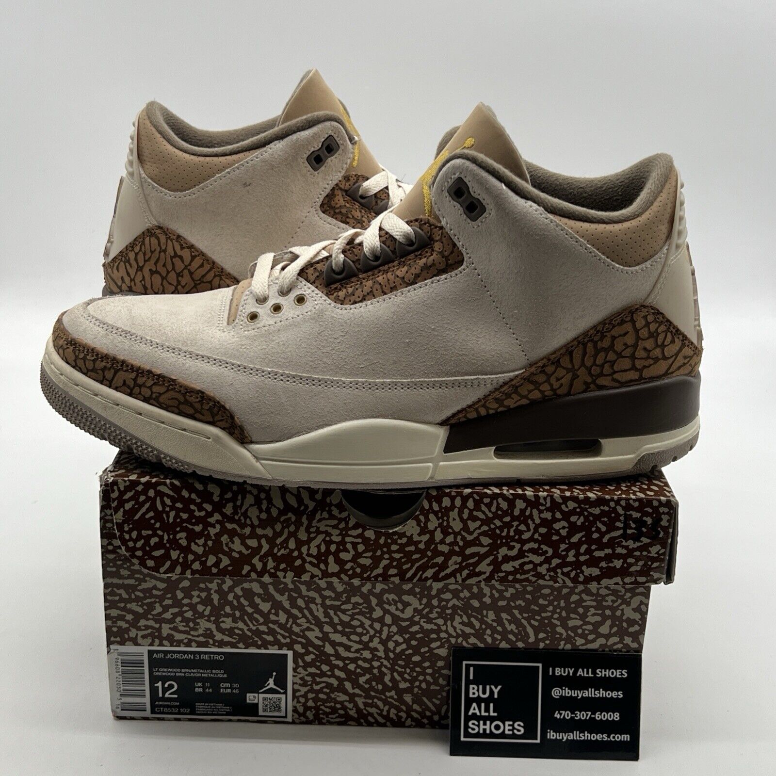 Size 12 - Air Jordan 3 Retro Low Palomino (CT8532-102)