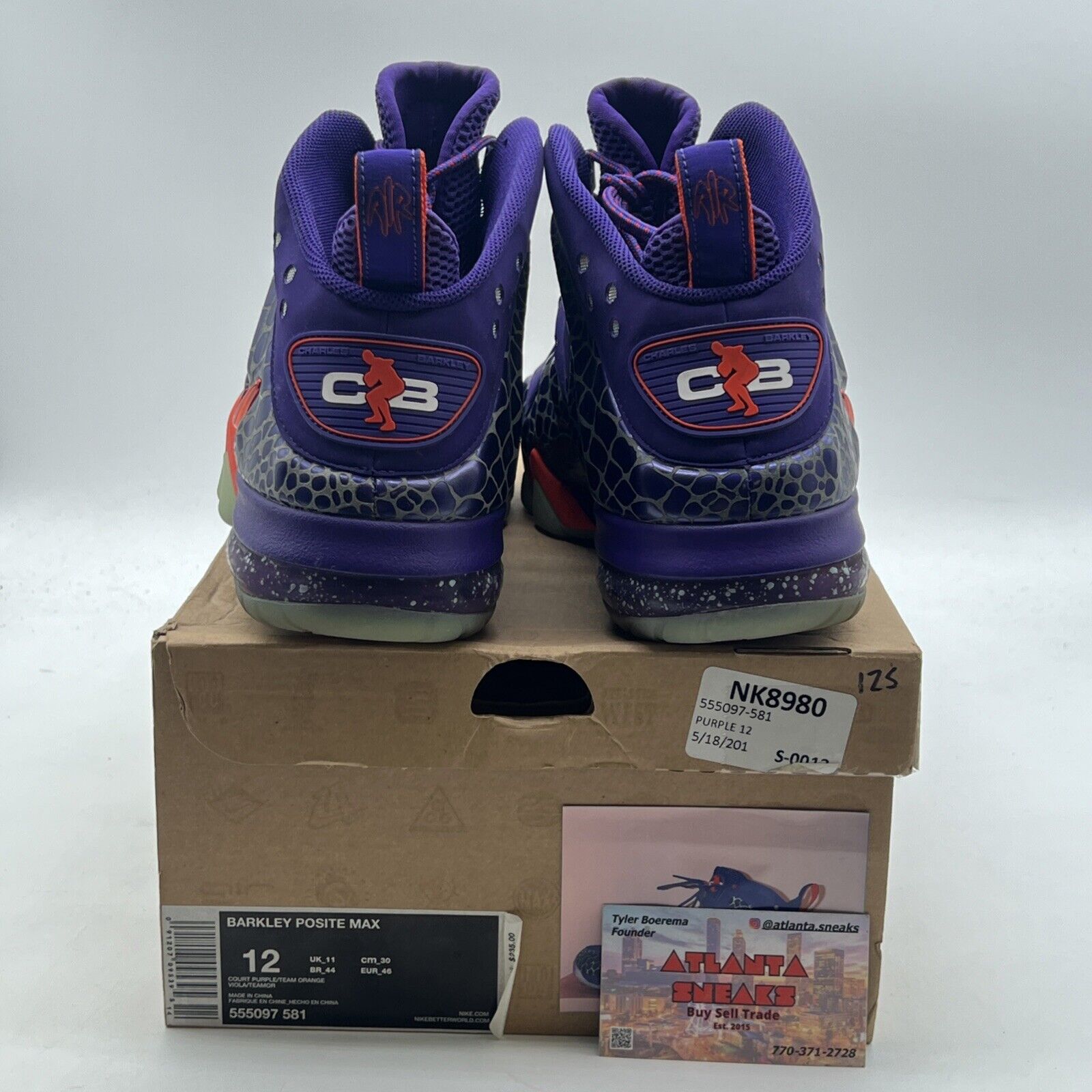Size 12 - Nike Barkley Posite Max Phoenix Suns (555097-581)
