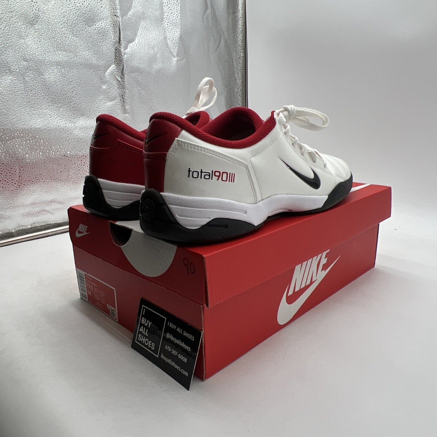 Size 12.5 - Nike Total 90 3 SP White Gym Red (HQ2851-100)