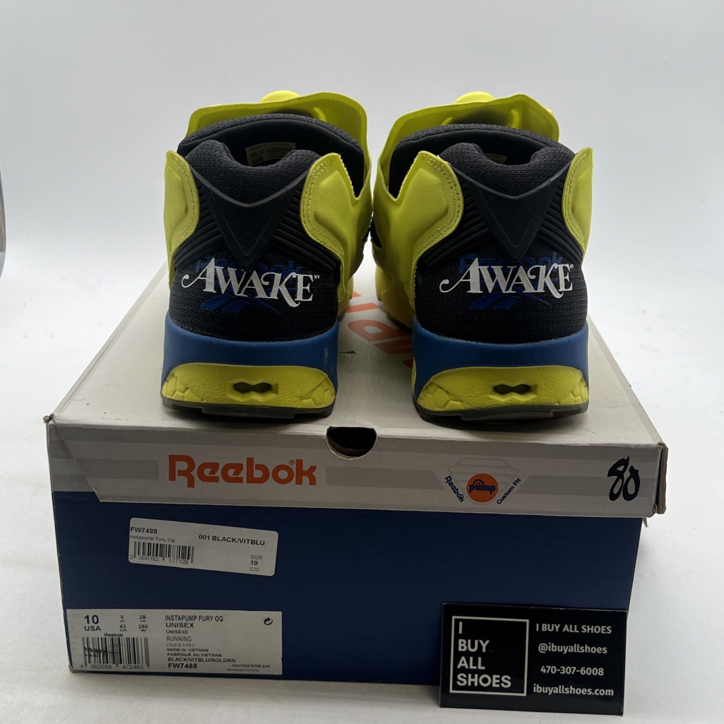 Size 10 - Reebok Awake NY x InstaPump Fury Solar (FW7488)