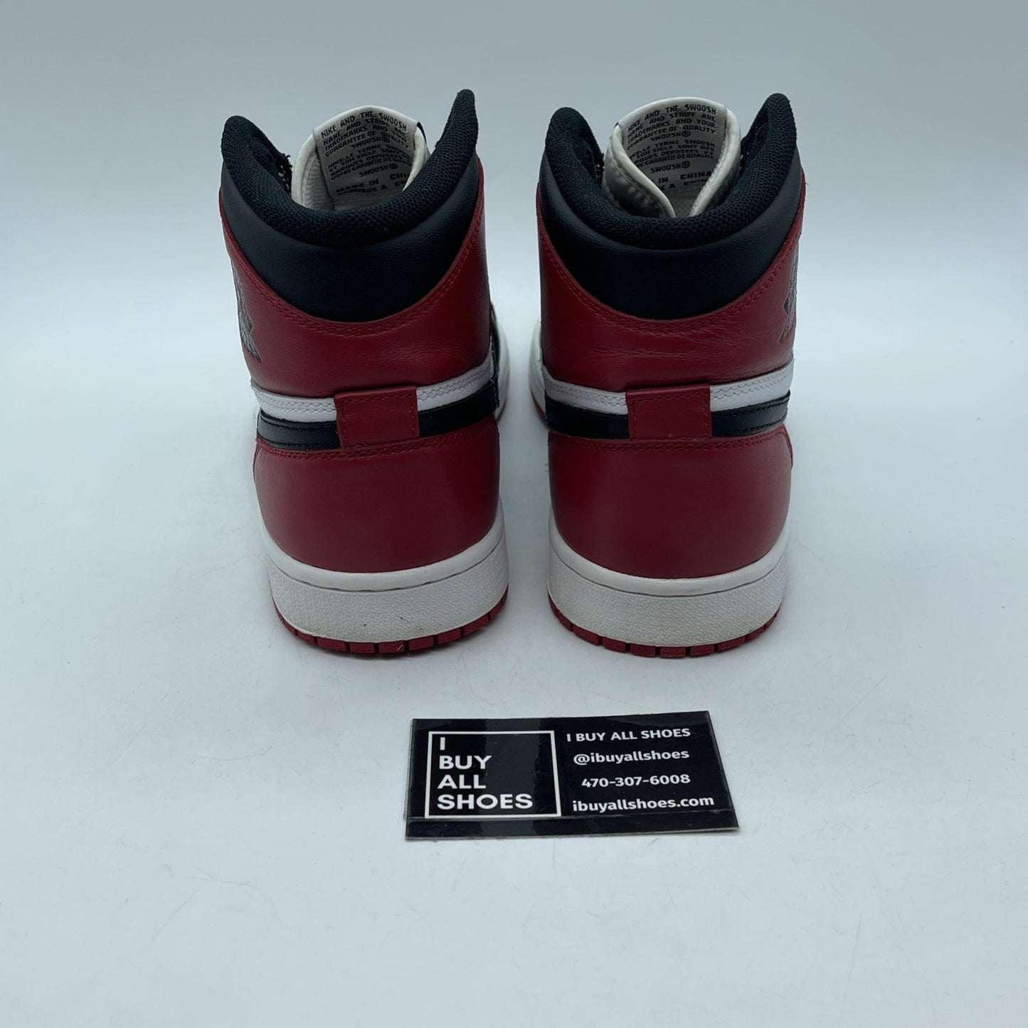 Size 9.5 - Air Jordan 1 Retro OG 2013 High Black Toe Leather (555088-184)