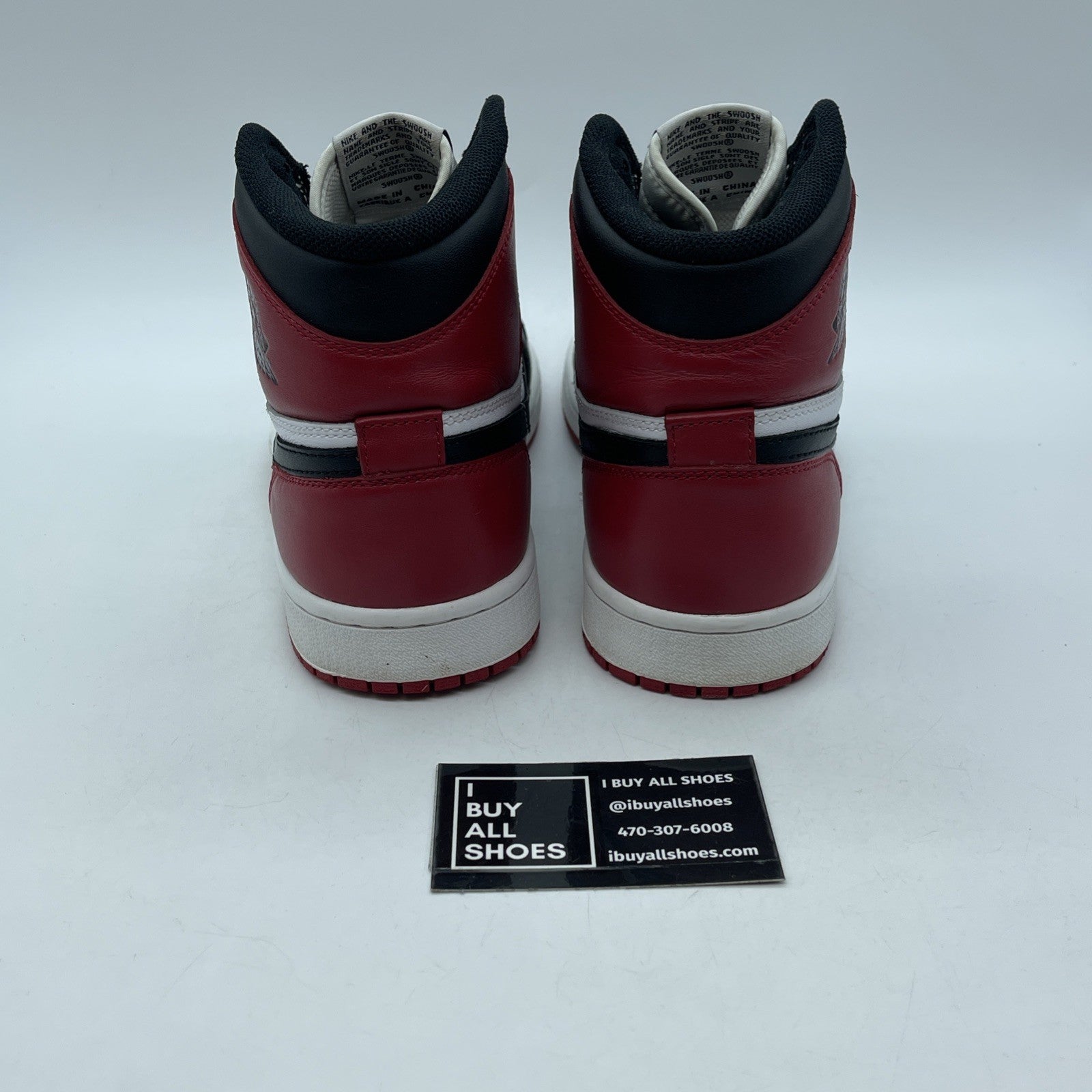 Size 9.5 - Air Jordan 1 Retro OG 2013 High Black Toe Leather (555088-184)