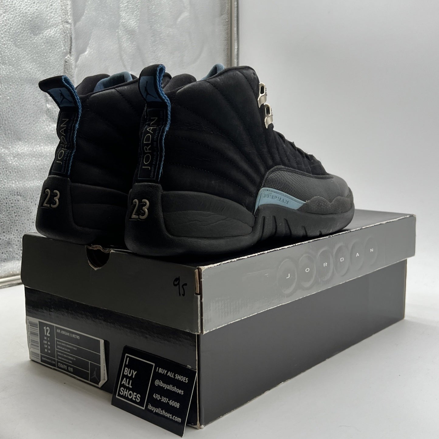 Size 12 - Air Jordan 12 Retro 2009 Nubuck (130690-018)