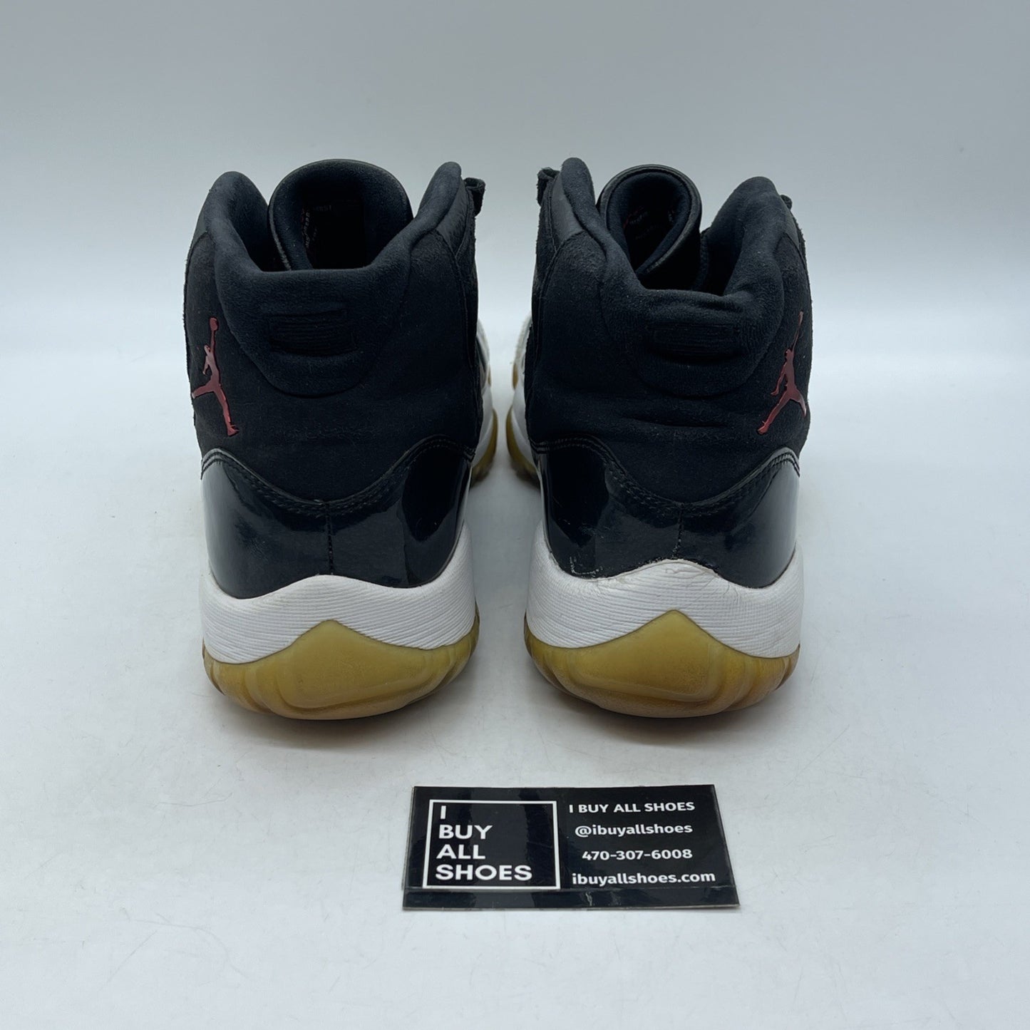 Size 11.5 - Jordan 11 Retro High Space Jam Grey Black Suede Leather (378037-003)