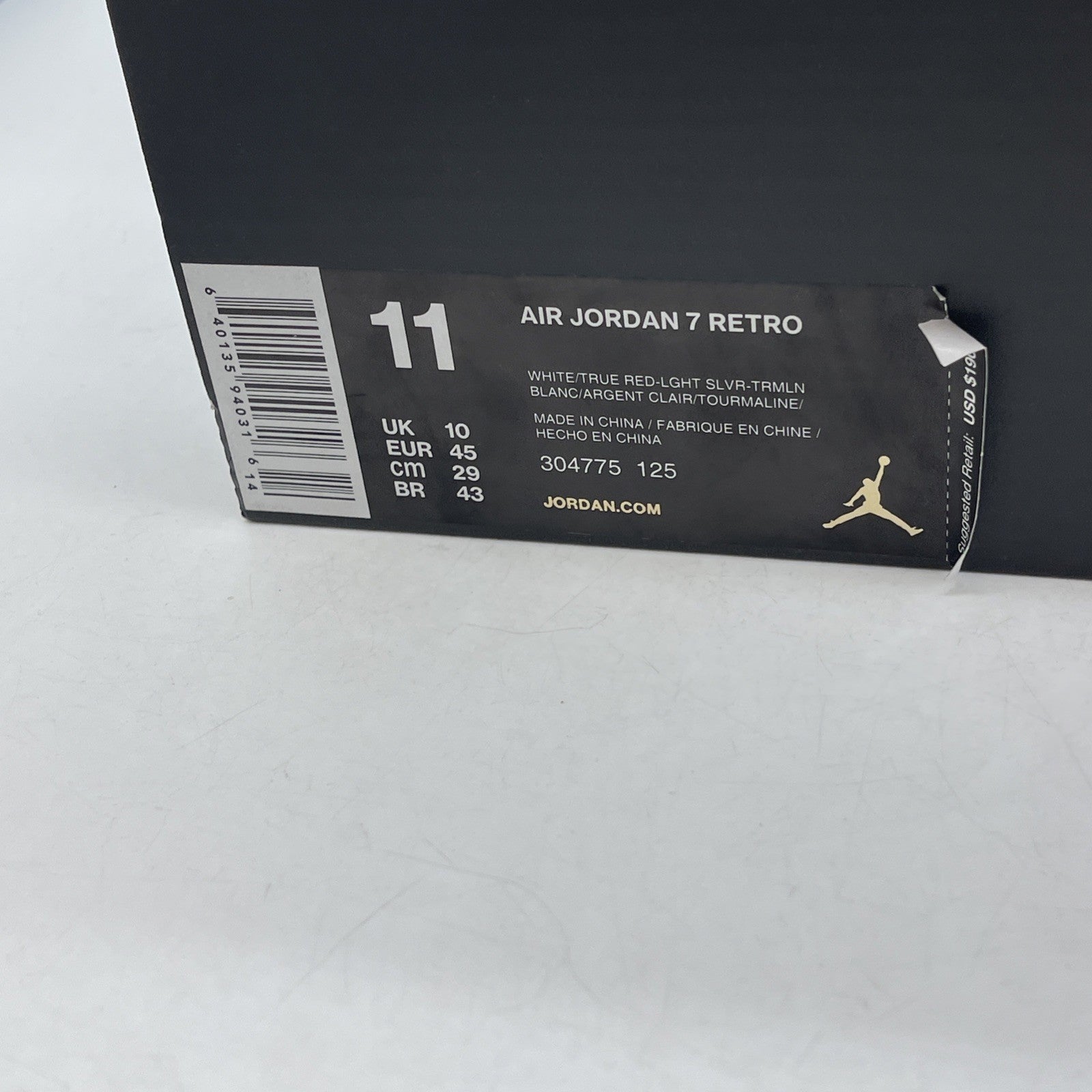 Size 11 - Air Jordan 7 Retro 2015 Hare (304775-125)