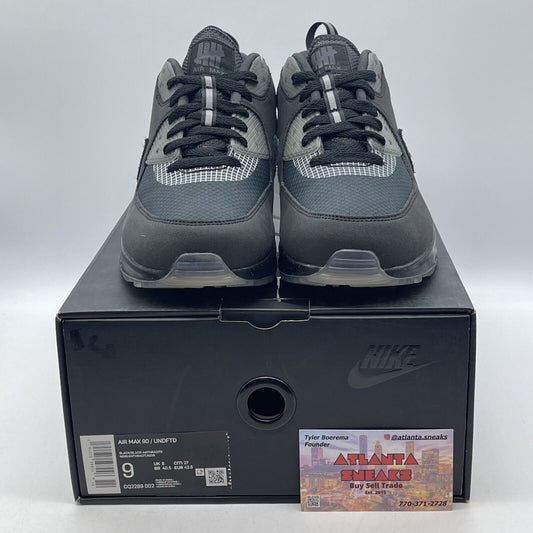 Size 9 - Nike Undefeated x Air Max 90 Anthracite Black Grey Suede (CQ2289-002)