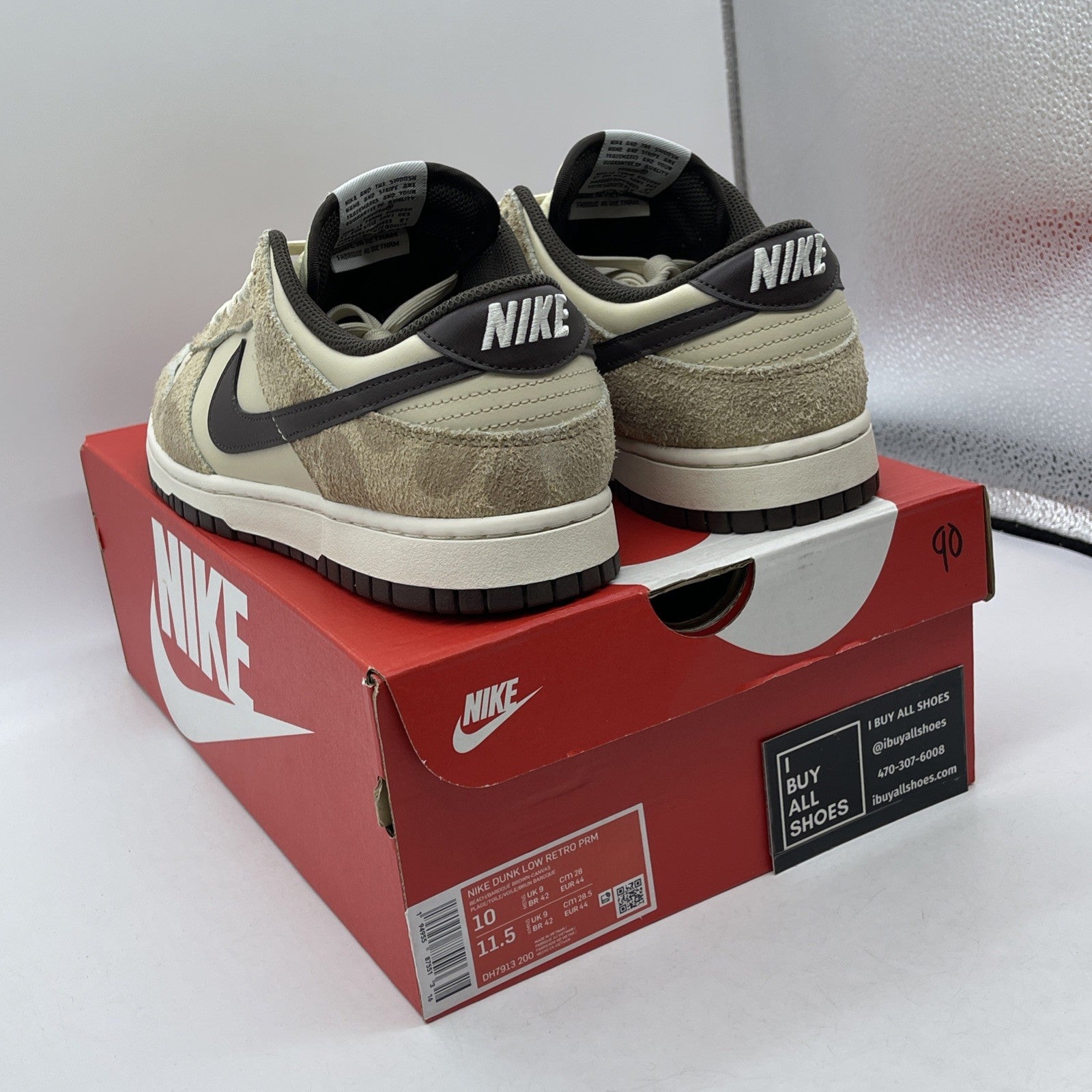 Size 10 - Nike Dunk Premium Low Animal Pack - Cheetah Suede Leather (DH7913-200)