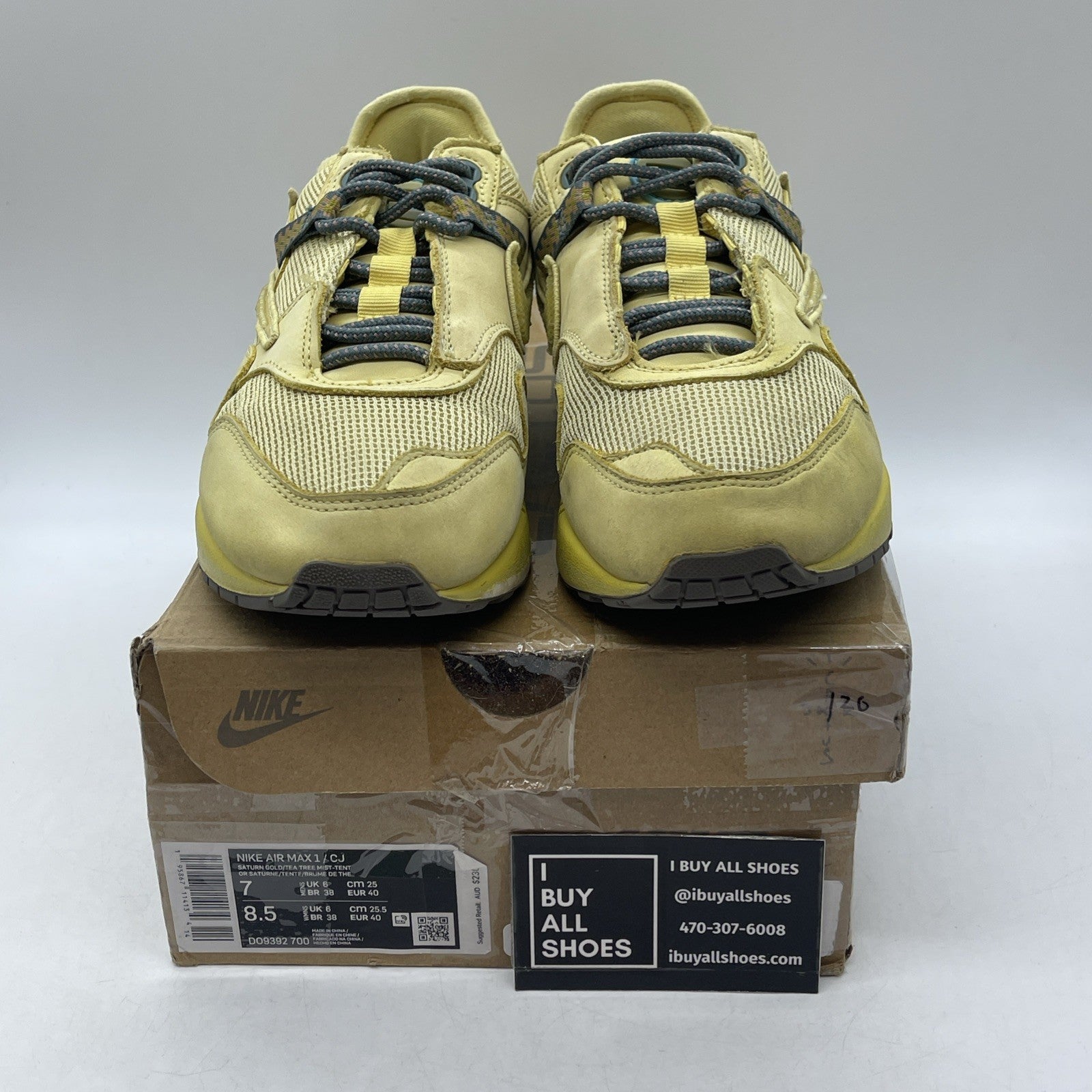 Size 7 - Nike Air Max 1 x Travis Scott Saturn Gold (DO9392-700)