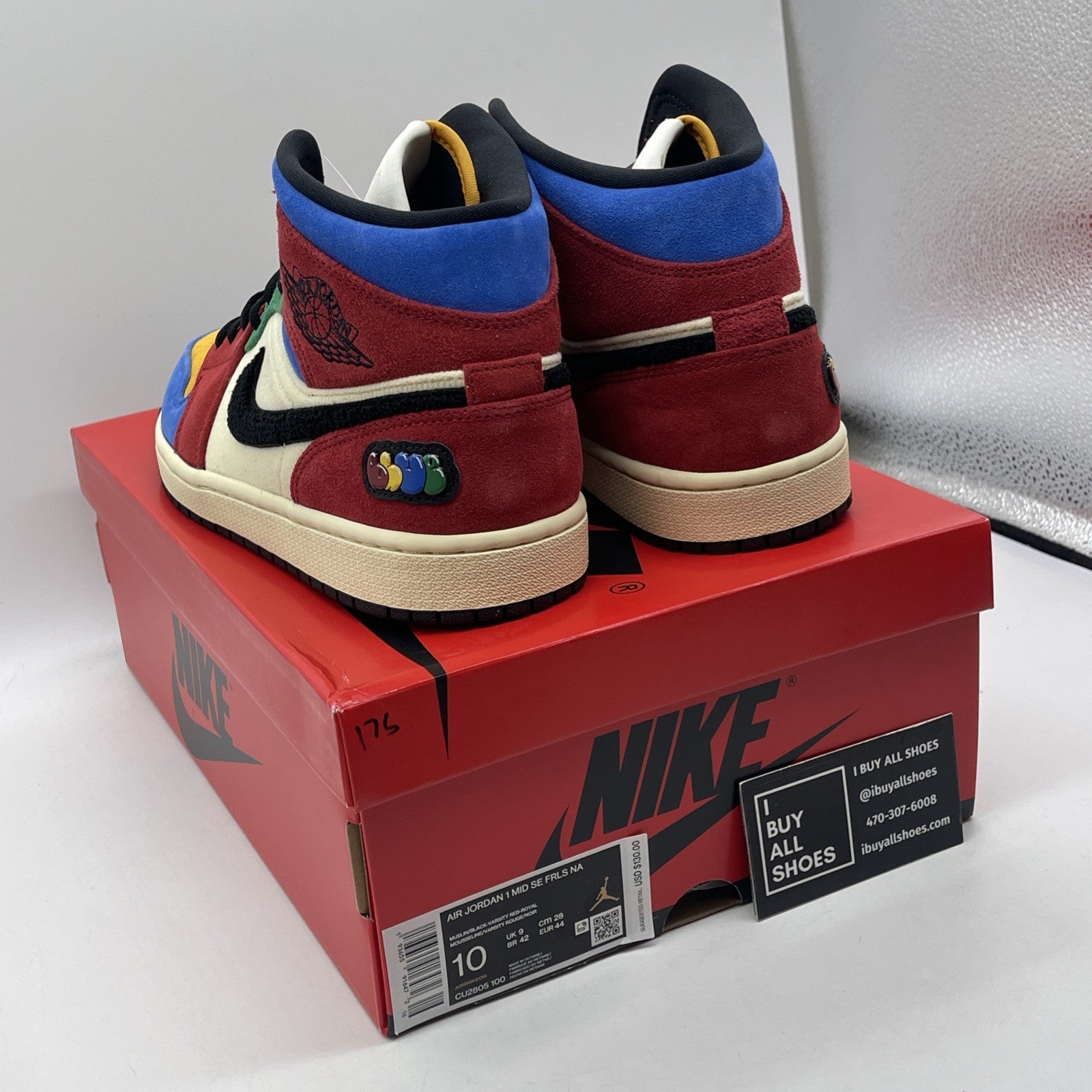 Size 10 - Blue The Great x Air Jordan 1 Mid Fearless Suede (CU2805-100)