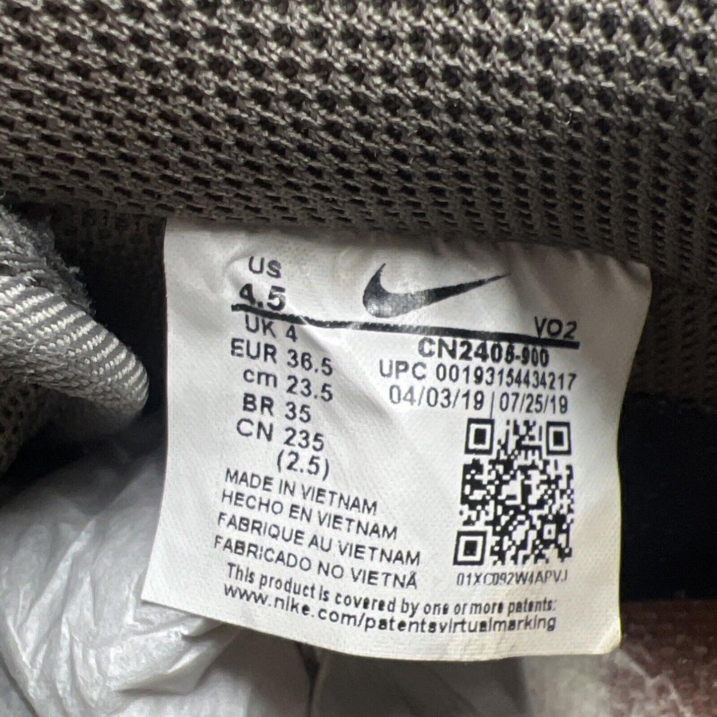Size 4.5 - Nike Air Force 1 Low x Travis Scott Cactus Jack (CN2405-900)