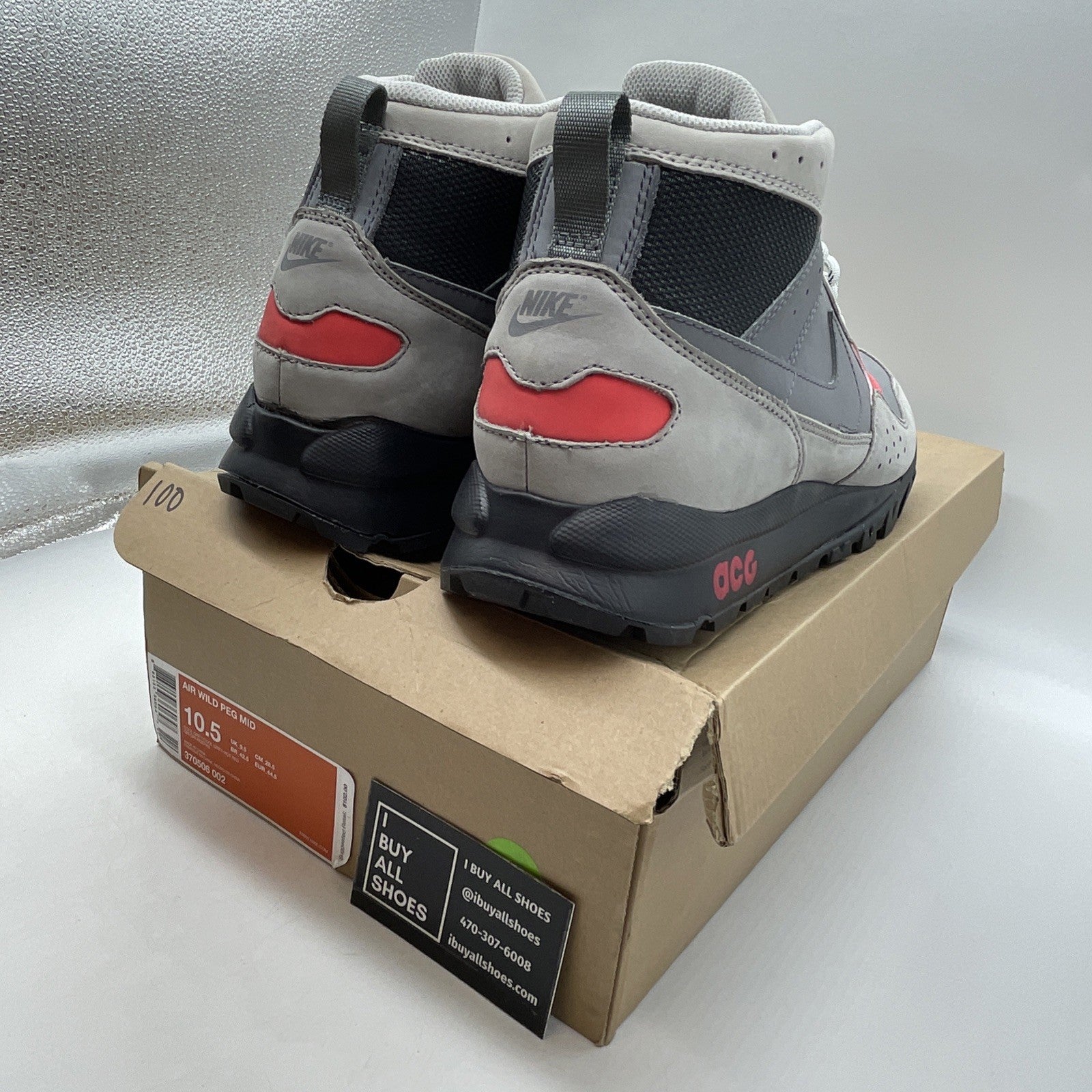 Size 10.5 - NIKE ACG Lo WILD PEG MID (370506-002