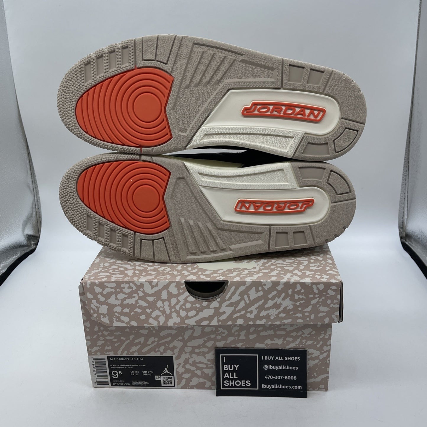 Size 9.5 - Air Jordan 3 Retro Mid Desert Elephant Suede Leather (CT8532-008)