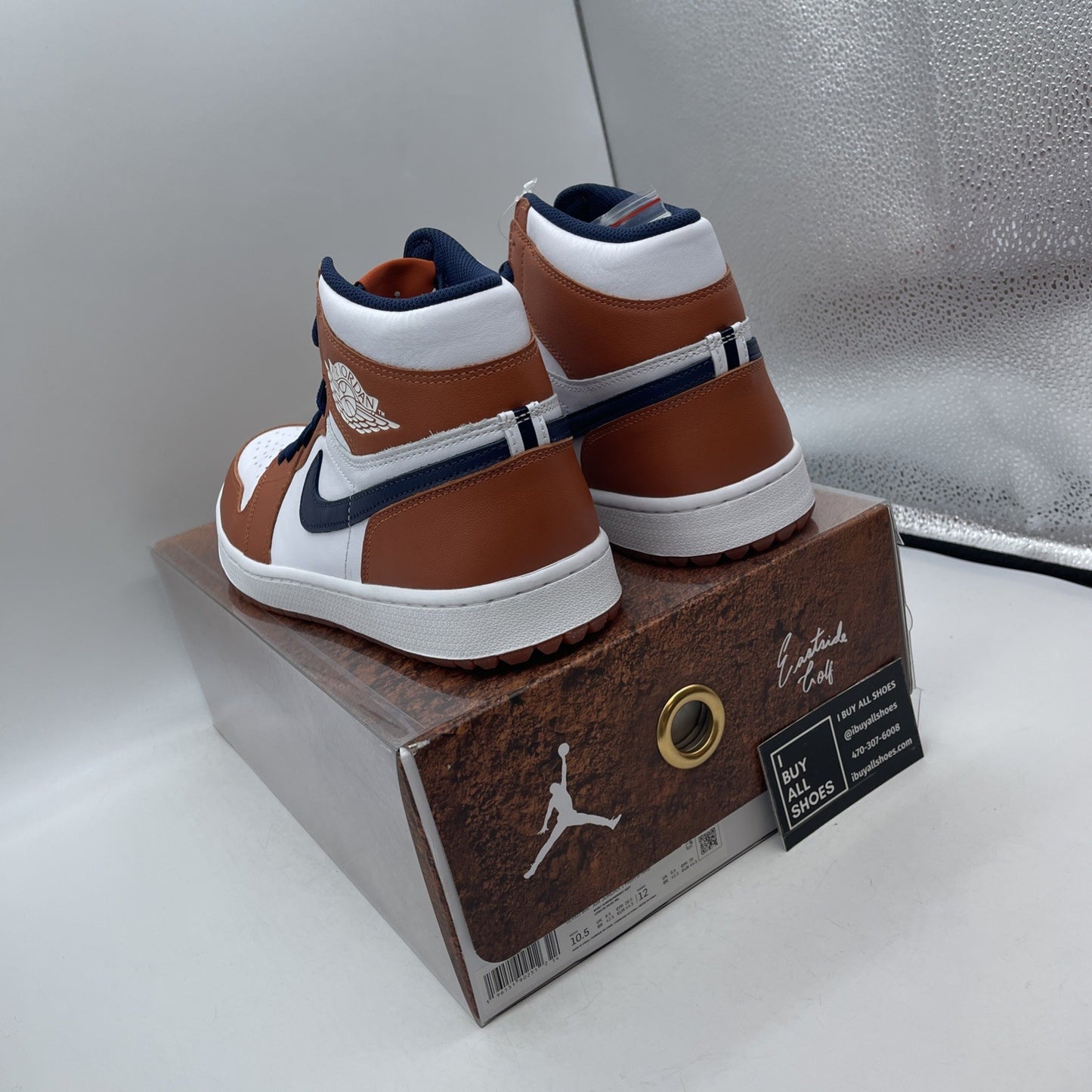Size 10.5 - Eastside Golf x Air Jordan 1 Golf High Out the Mud (DZ4523-800)