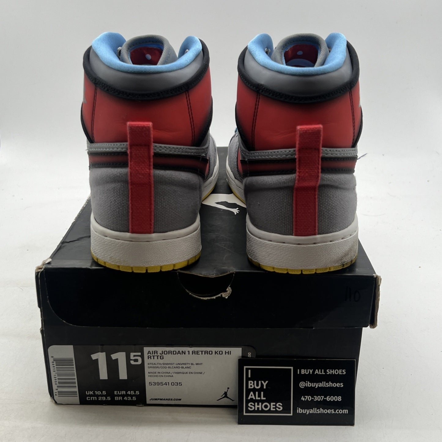 Size 11.5 - Jordan AJKO Retro RTTG High Barcelona (539541-035)