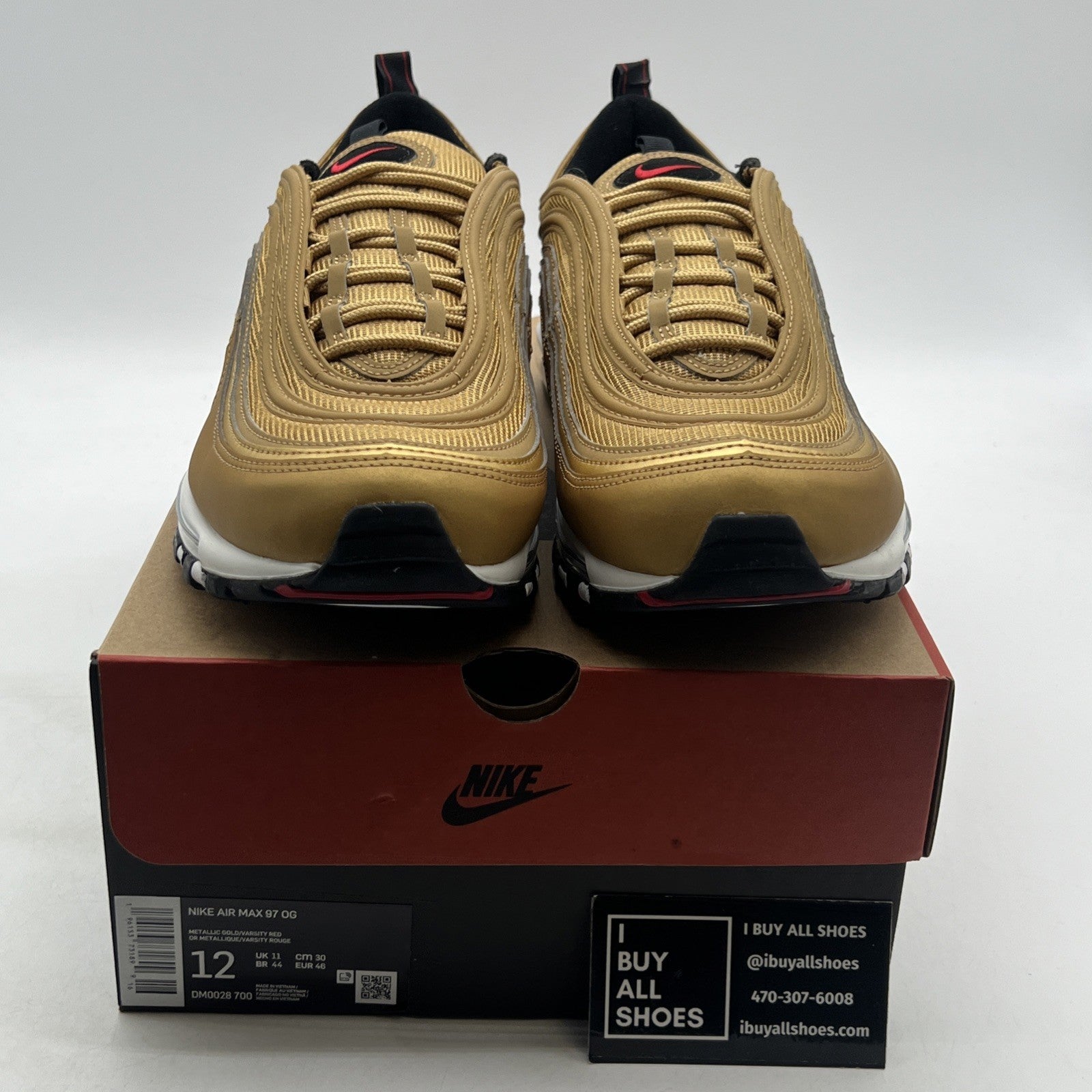 Size 12 - Nike Air Max 97 OG 2023 Metallic Gold (DM0028-700)