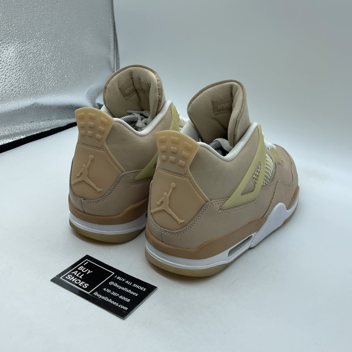 Size 11.5W - Air Jordan 4 Retro Shimmer Pink Silver Suede Leather (DJ0675-200)