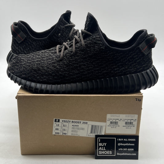Size 12 - adidas Yeezy Boost 350 2015 Pirate Black (AQ2659)