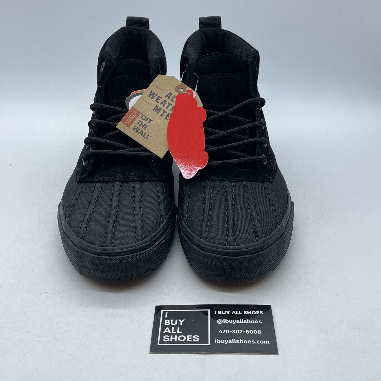 Size 9 - Vans Scotchgard Black SK-8 High black Suede Leather (721454)