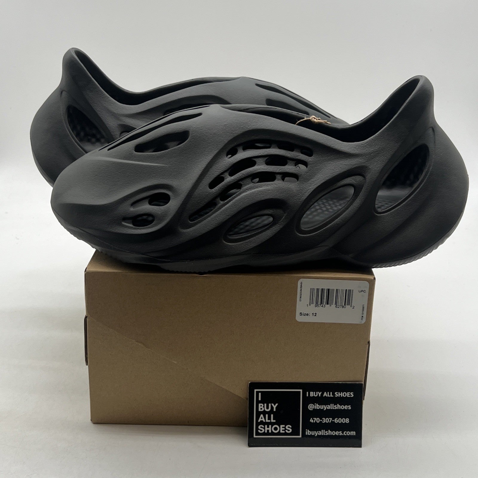 Size 12 - Adidas Yeezy Foam Runner - Onyx (HP8739)