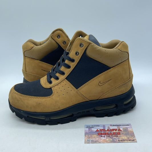Size 7.5 - Nike Air Max Goadome 2 F/L Wheat Dark Obsidian B Suede (307889-741)