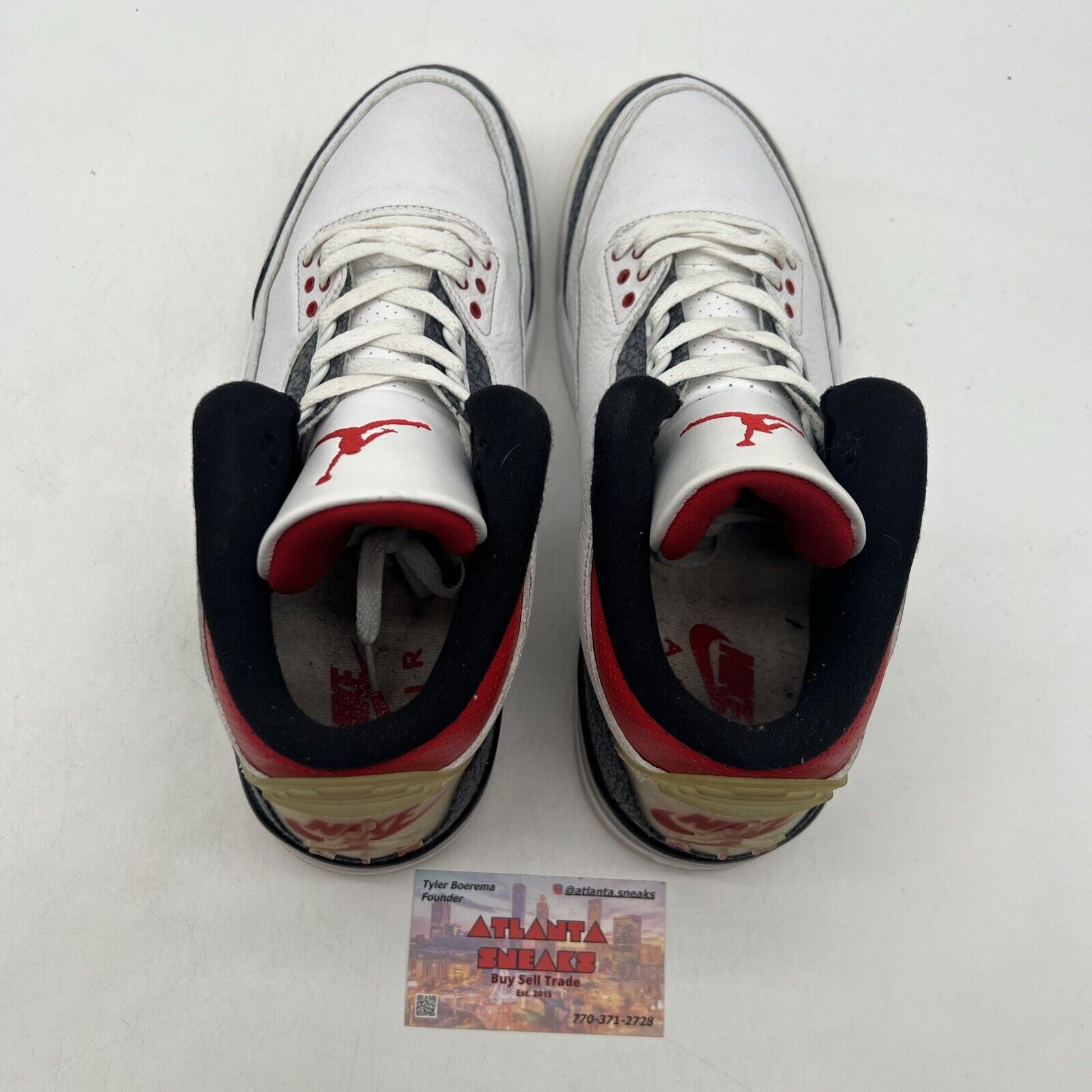 Size 11 - Jordan 3 Retro Denim SE Fire Red 2020 Red White Leather (CZ6431-100)