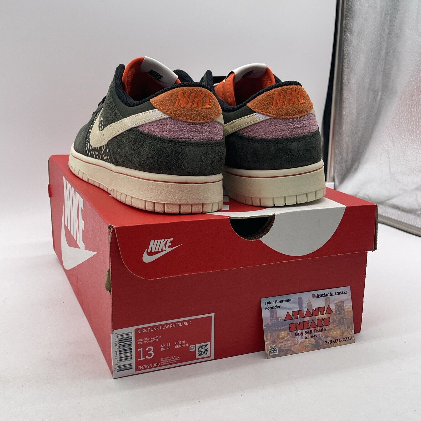 Size 13 - Nike Dunk SE Low Gone Fishing - Rainbow Trout Suede (FN7523-300)