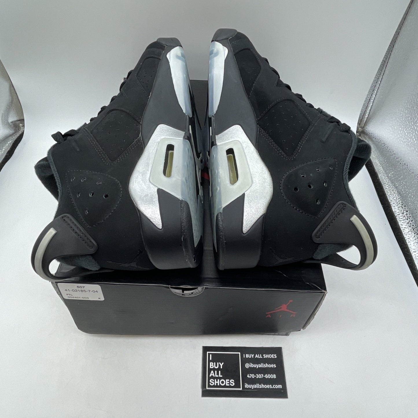 Size 9.5 - Air Jordan 6 Retro Low Chrome (304401-003)