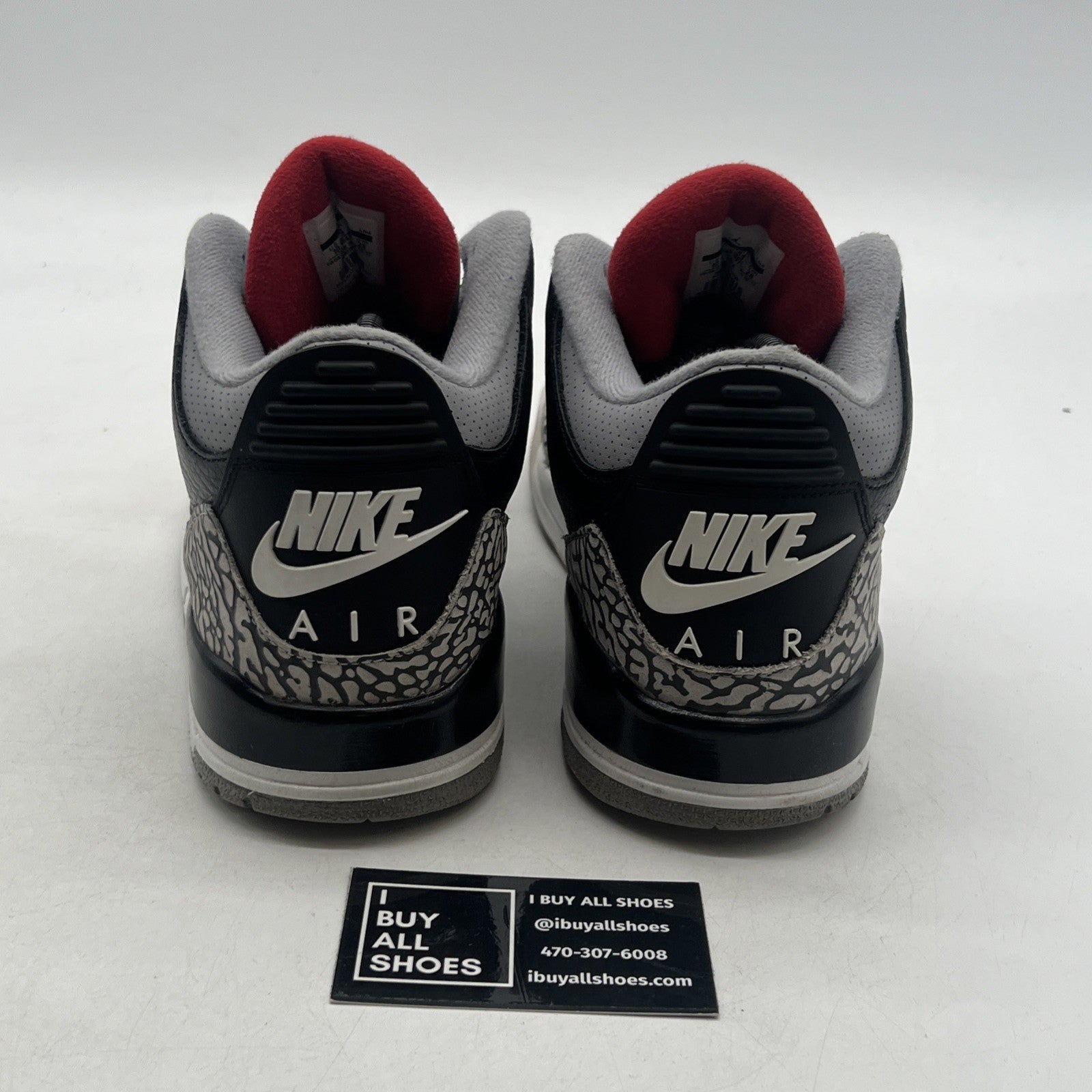 Size 10 - Air Jordan 3 Retro OG Mid Black Cement (854262-001)