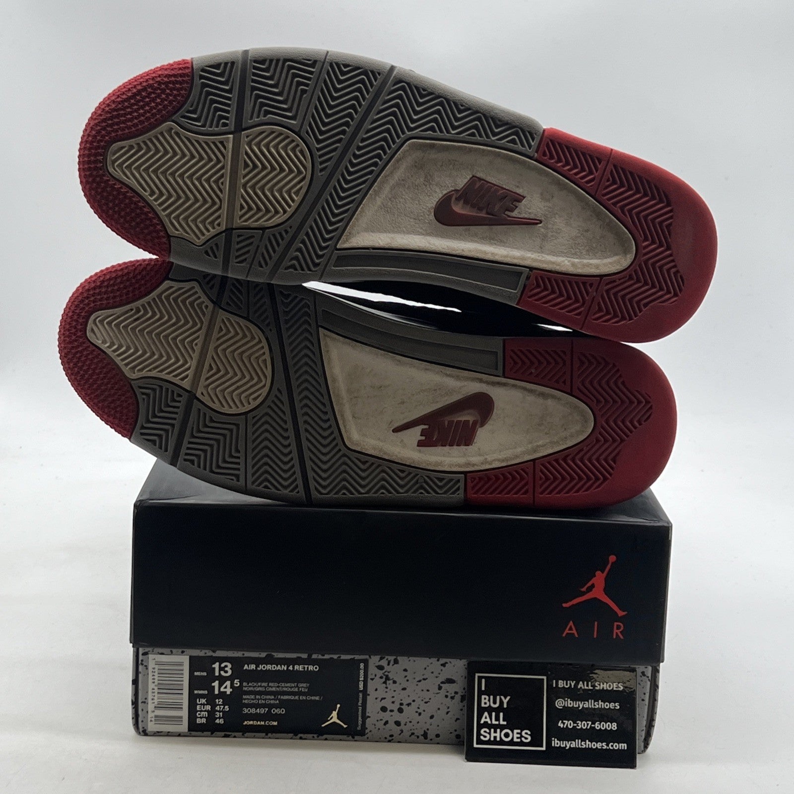 Size 13 - Air Jordan 4 Retro OG Mid Bred 2019 (308497-060)