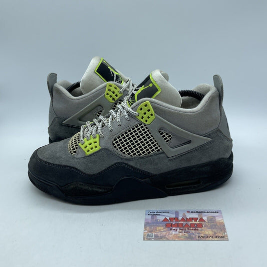 Size 8.5 - Jordan 4 Retro SE Mid Neon 95 Grey Black Green Suede (CT5342-007)