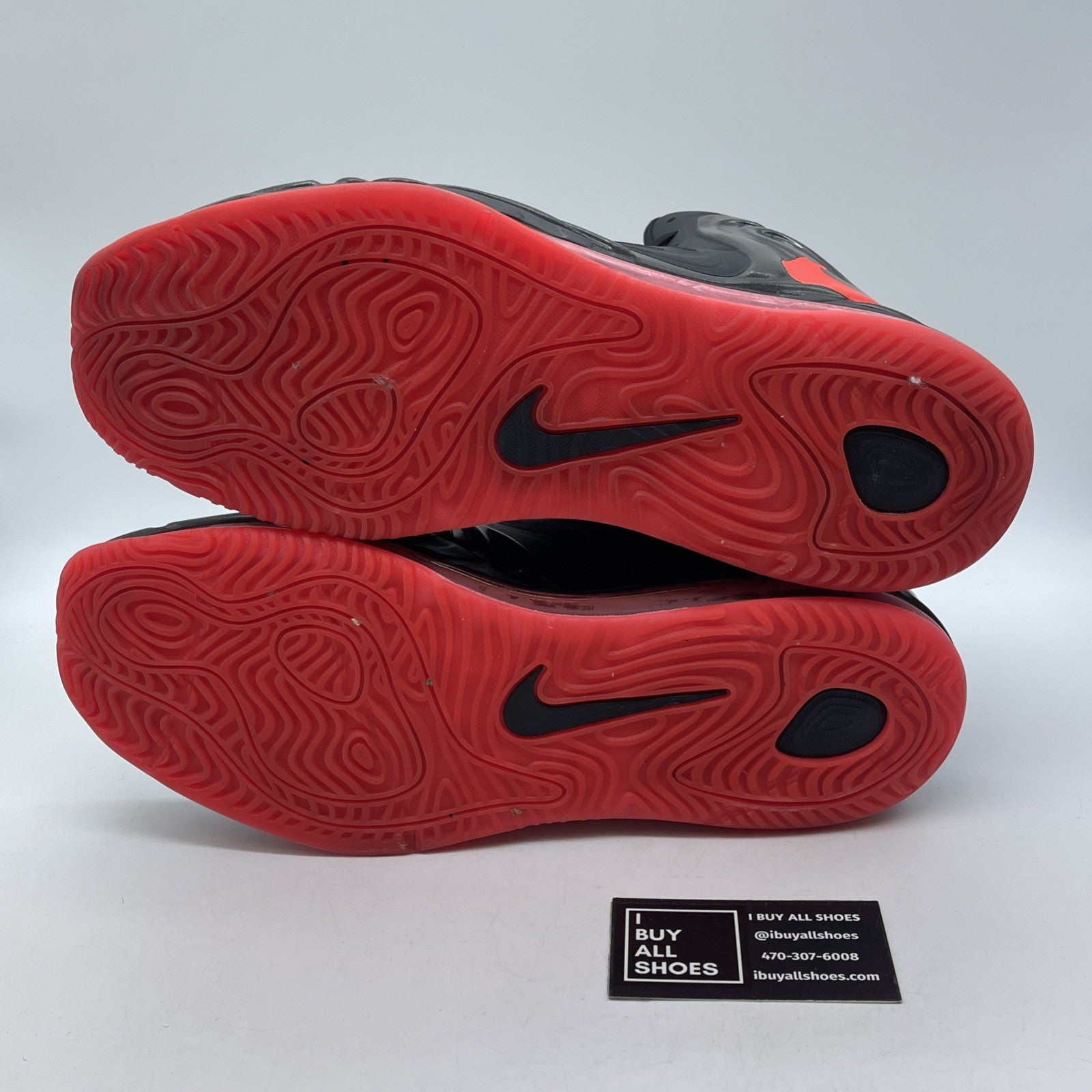 Size 13 - Nike Air Max Hyperposite Black Crimson Red Suede Leather (524862-002)
