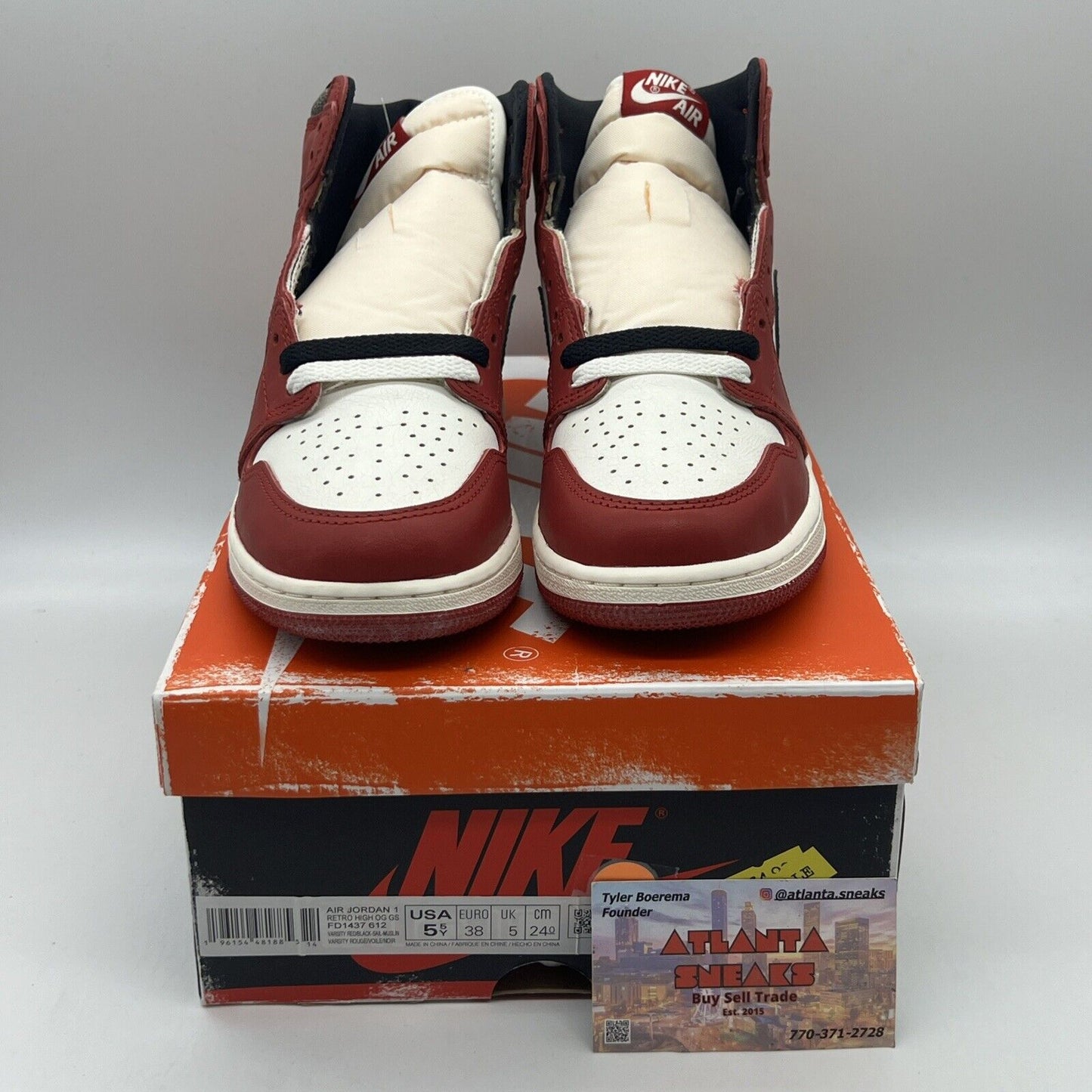 Size 5.5 - Jordan 1 Retro High OG Chicago Lost & Found 2022 Brand New Og All