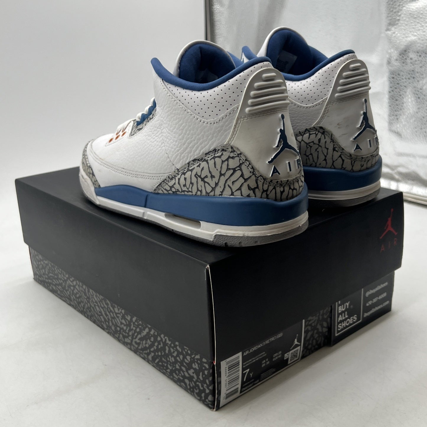 Size 7Y - Air Jordan 3 Retro Mid Washington Wizards (DM0967-148)