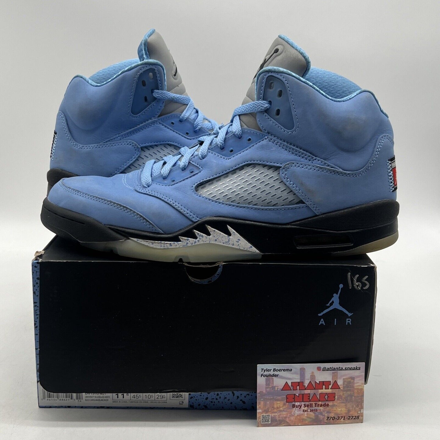 Size 11.5 - Jordan 5 Retro SE Mid UNC Black Grey Suede Blue (DV1310-401)